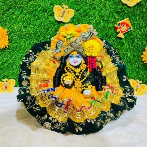 Daily Wear Cotton Summer Dress for Laddu Gopal Ji with Matching C